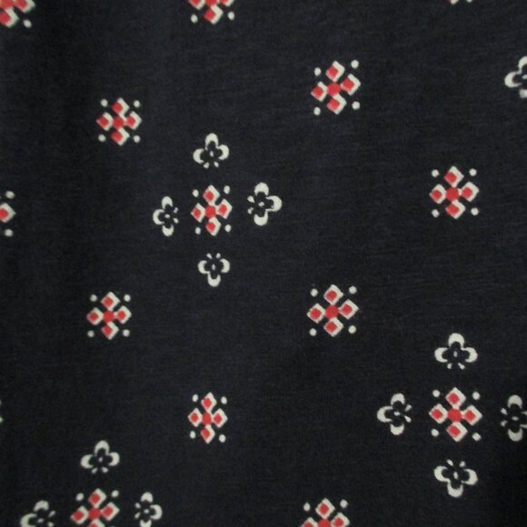 Talbots skirt navy blue & red, elastic waist, soft & stretchy, size 1x - Picture 7 of 8